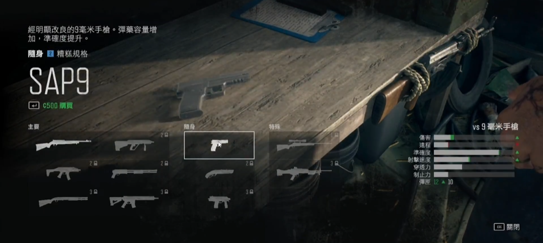 往日不再怎么带多把枪