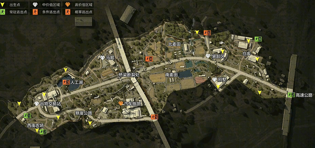 暗区突围农场地图管理处在哪里