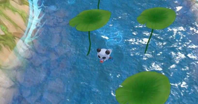 摩尔庄园怎么得水上的叶子