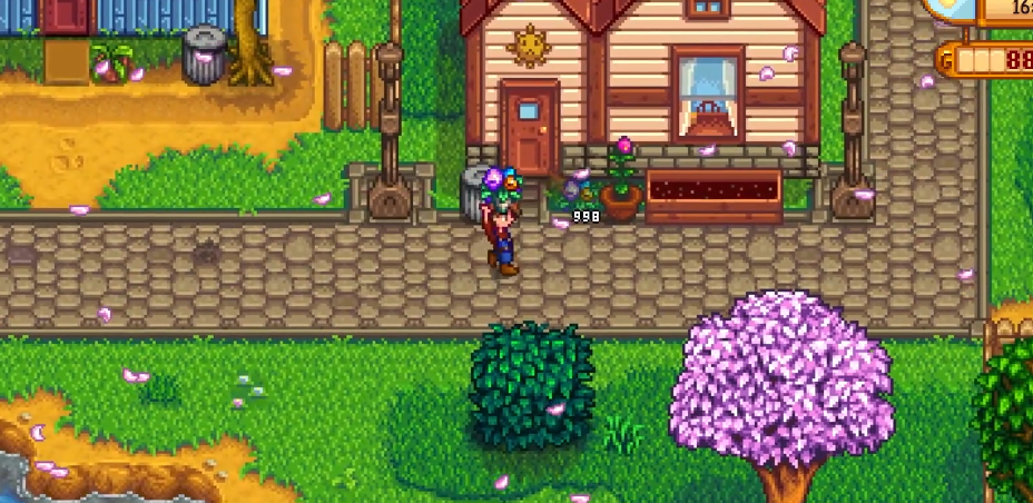 星露谷物语怎么送花