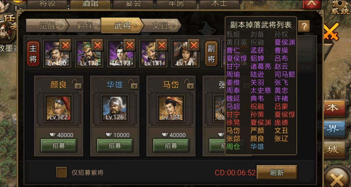 攻城掠地金书配什么武将