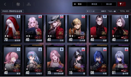 无期迷途哪些角色值得练