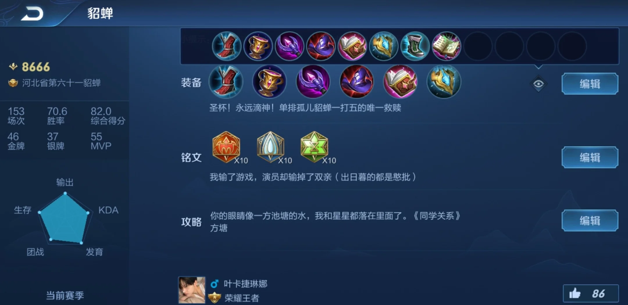 王者荣耀露娜玩1v1怎么出装 王者荣耀露娜玩1v1怎么出装